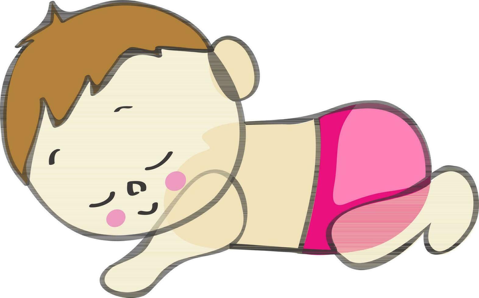 Baby sleeping on floor. 24385536 Vector Art at Vecteezy