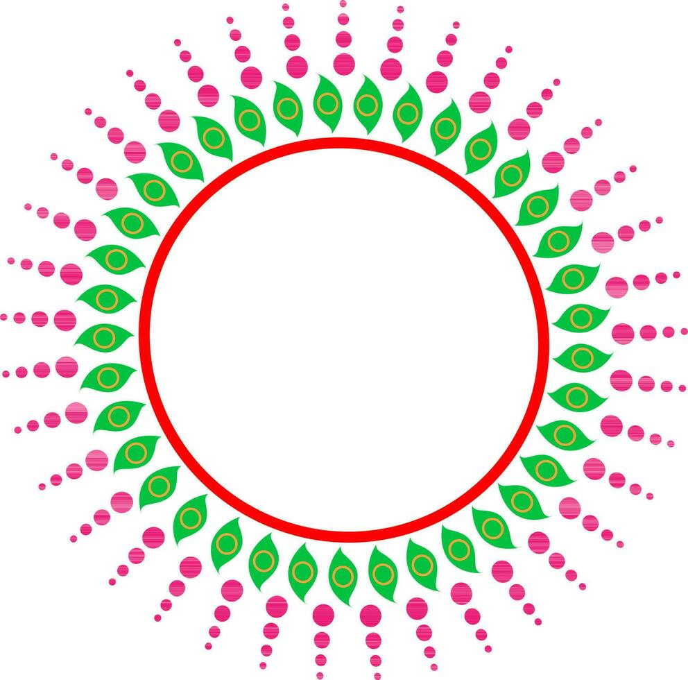 Circular design with three color in illustration. vector