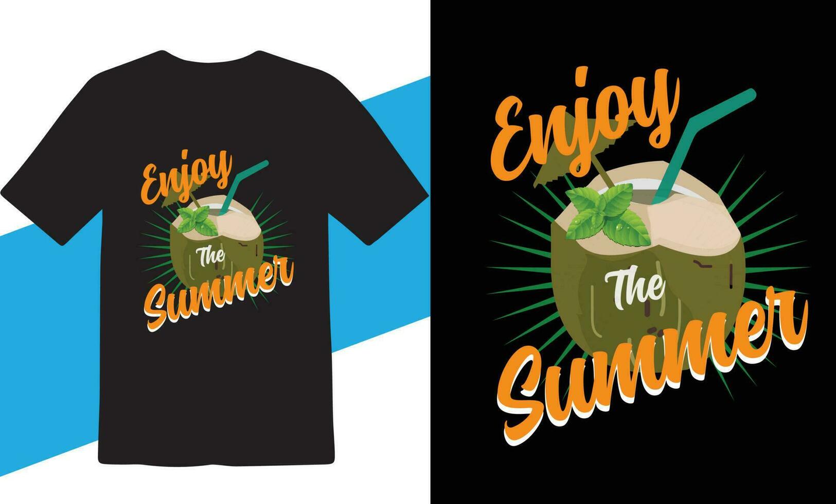 The Summer T-shirts Design Free Download vector