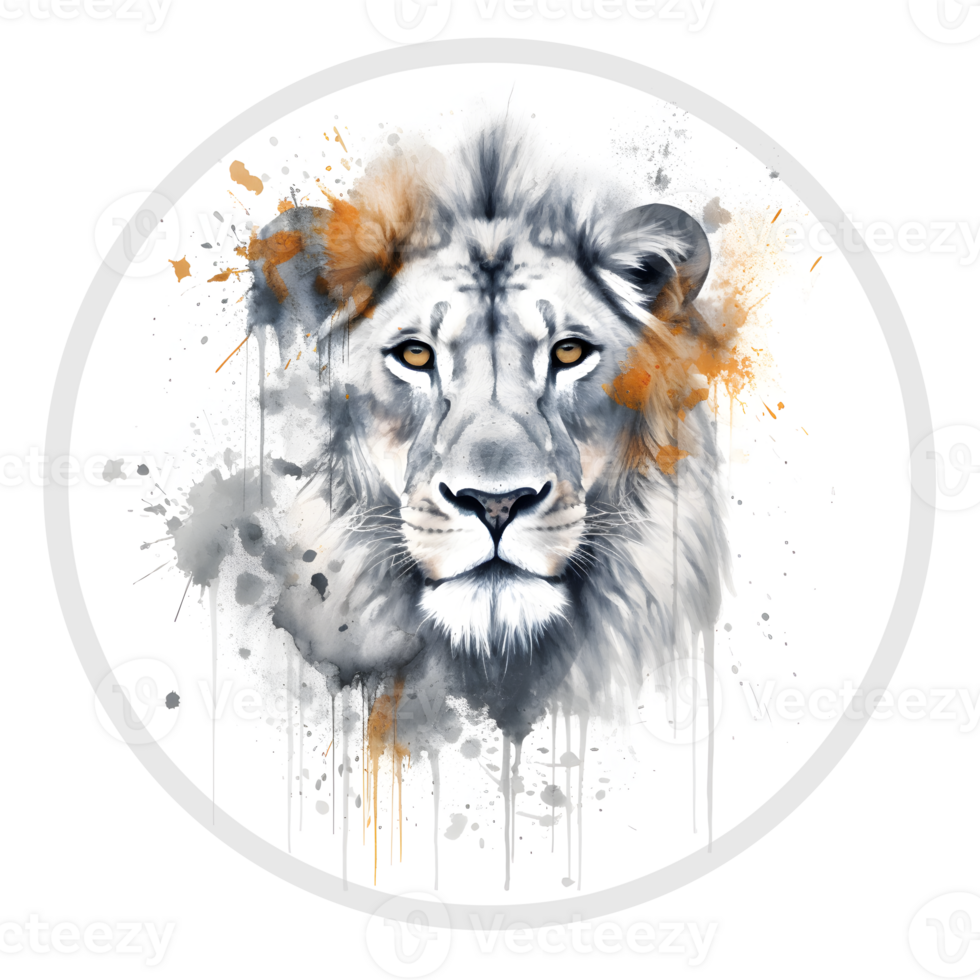 Roi Lion T-shirt conception, meilleur , tendance conception, livre couverture ,affiches et autre les usages ,png isolé. génératif ai png