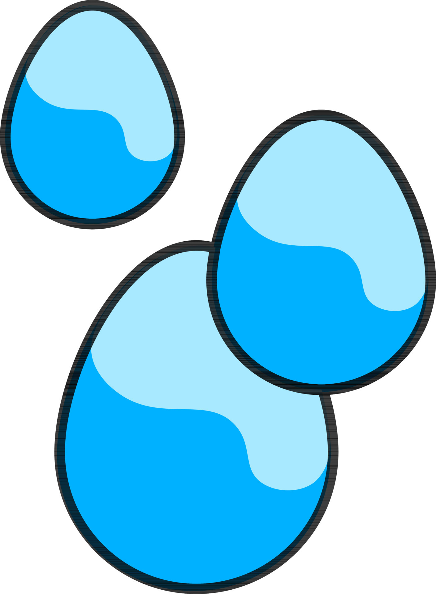 Water drops icon in blue color. 24385999 Vector Art at Vecteezy