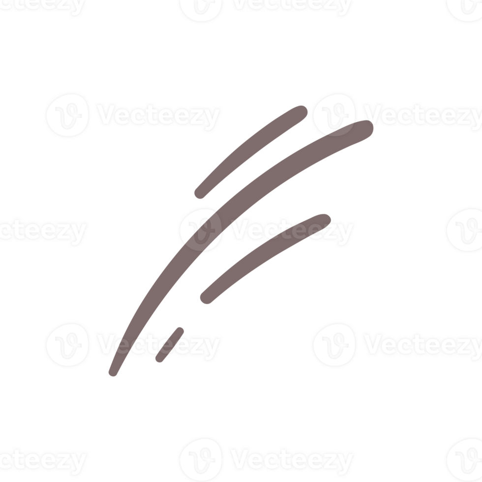 hand drawn doodle elements motion effect lines For a lovely party decoration for children. png