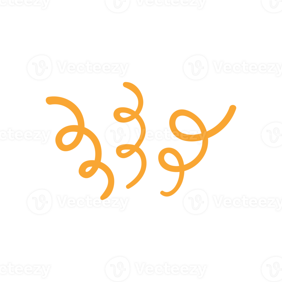 hand drawn doodle elements motion effect lines For a lovely party decoration for children. png