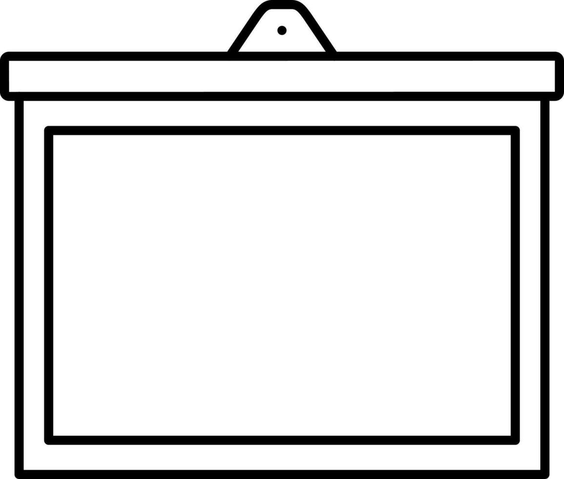 Chalkboard icon in black outline. 24386225 Vector Art at Vecteezy