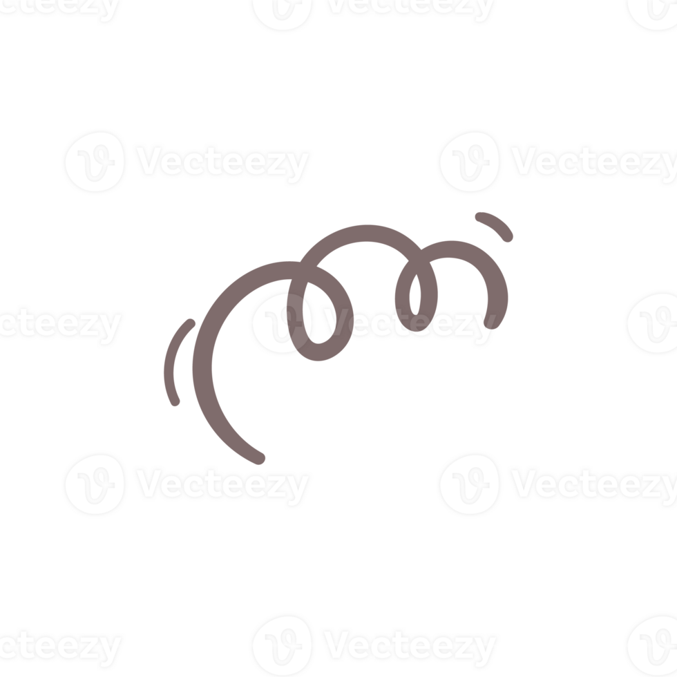 hand drawn doodle elements motion effect lines For a lovely party decoration for children. png