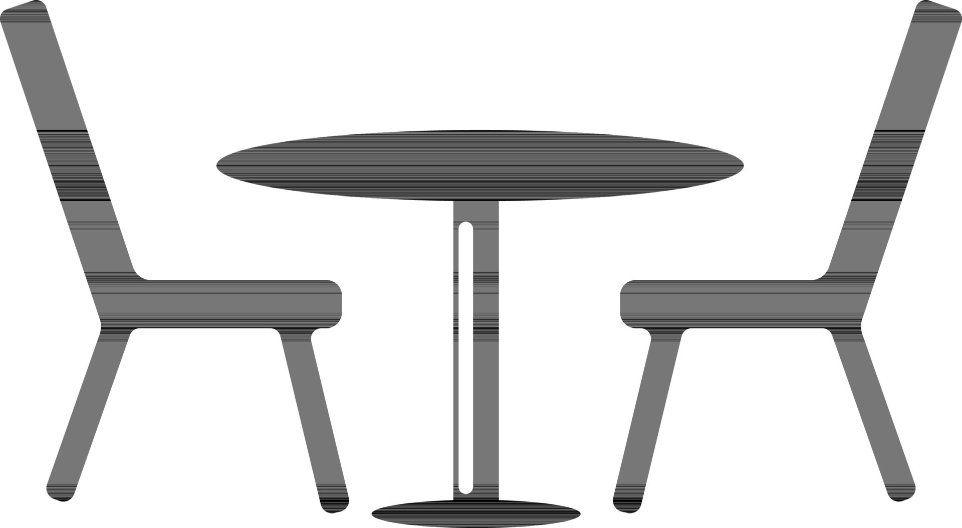 Round Table with Chairs. 24386364 Vector Art at Vecteezy