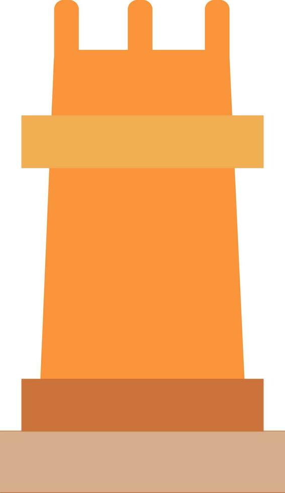 Brown and orange chess. vector