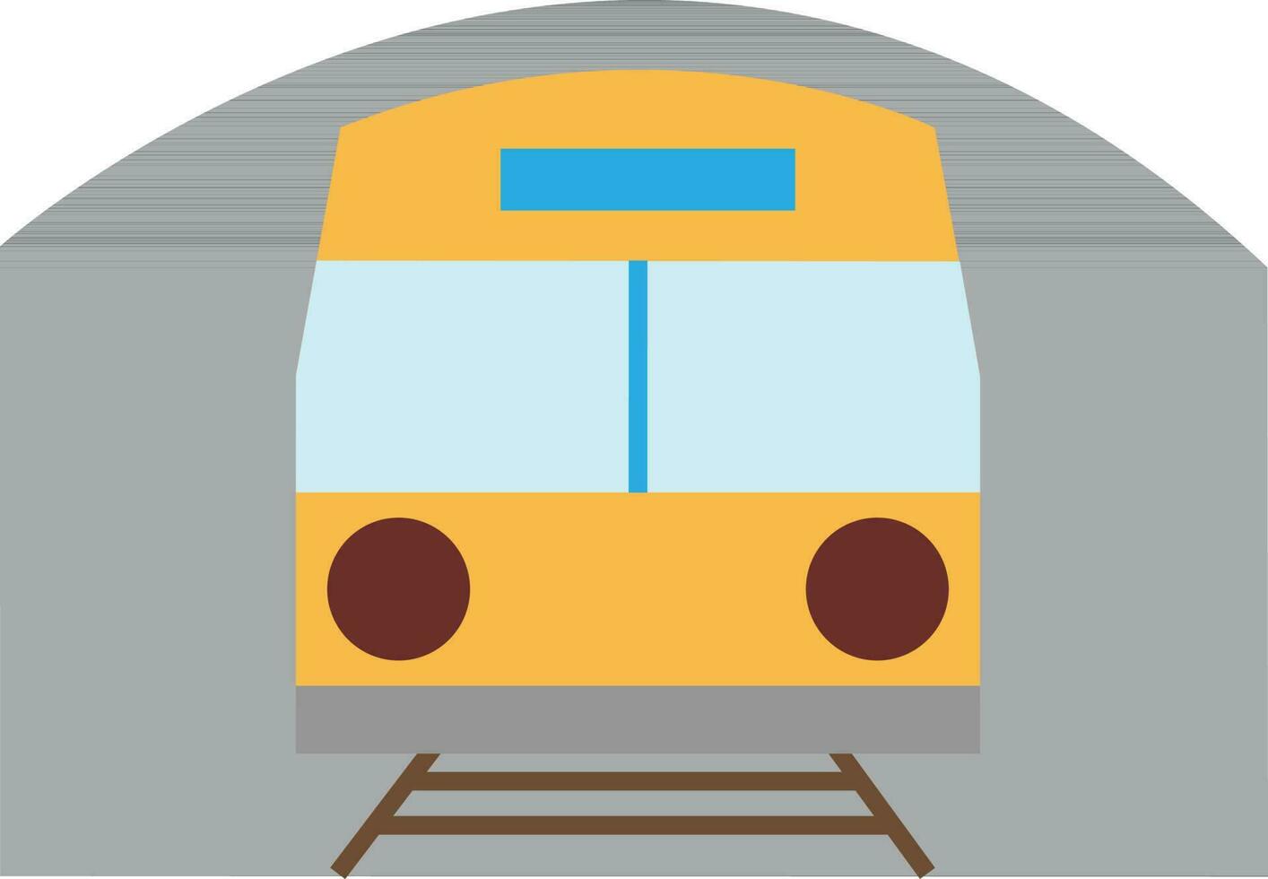 plano estilo ilustración de un tren. vector