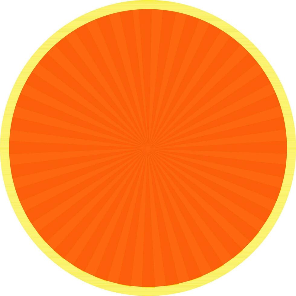 Orange and yellow sticker, tag or label design. vector