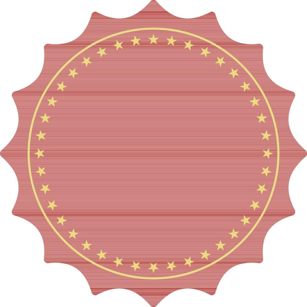 Illustration of a sticker, tag or label. vector