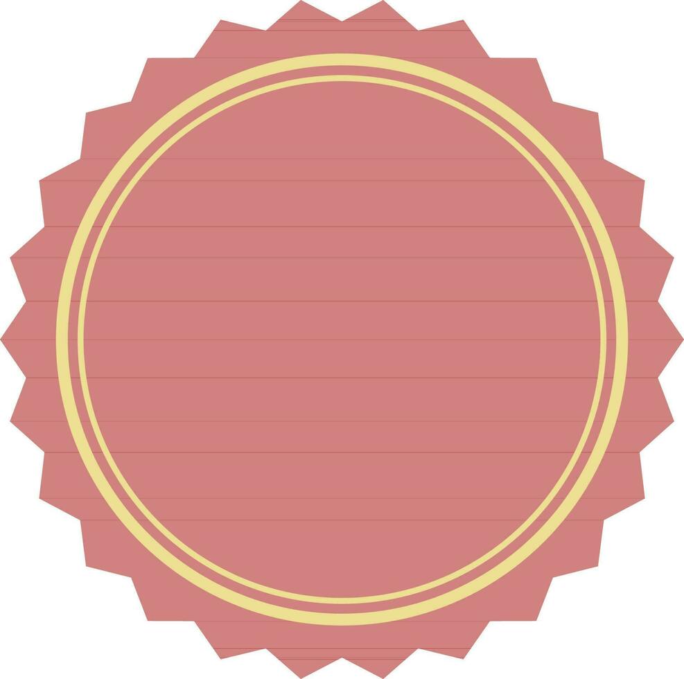 Illustration of a sticker, tag or label. vector