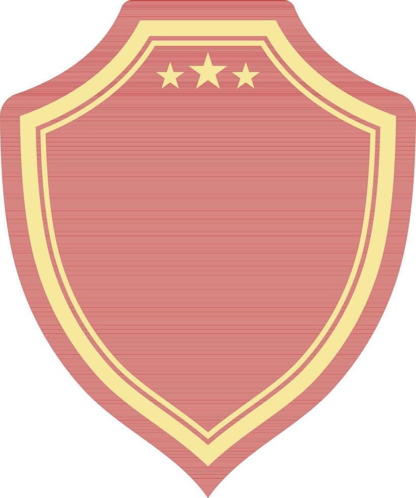 Flat illustration of shield. vector