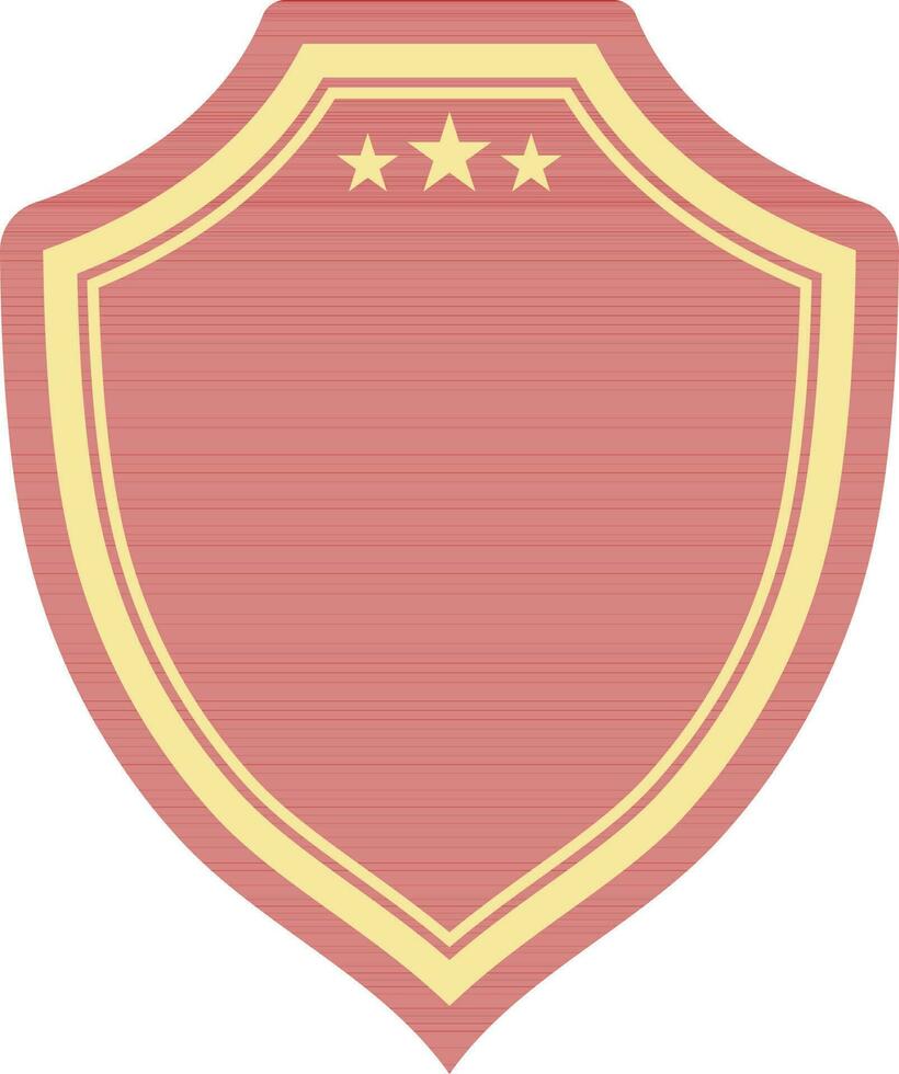 Flat illustration of shield. vector