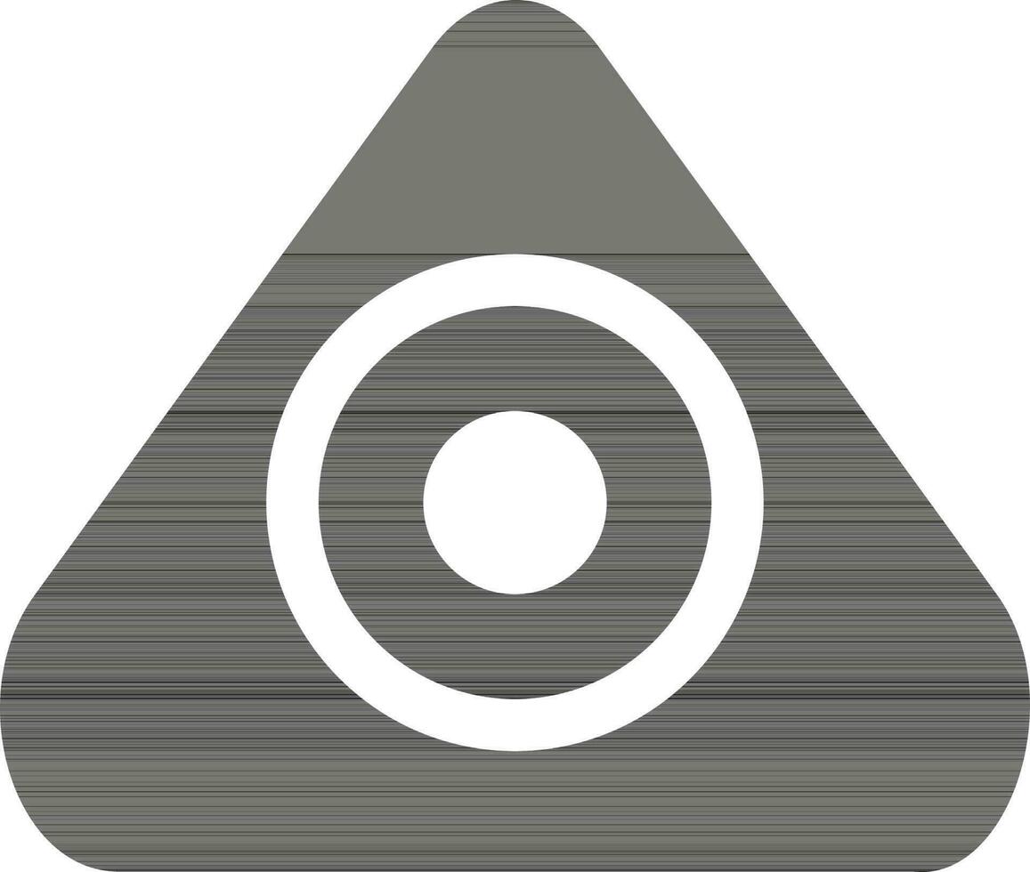 Illustration of a black triangle tailor chalk. vector