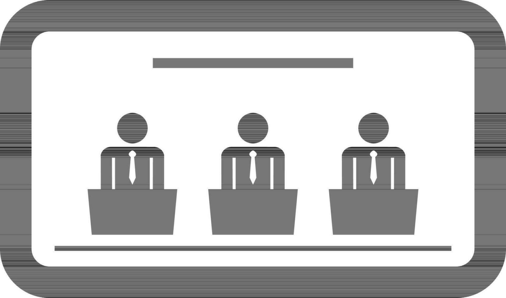 Illustration of busienssman in business suit. vector