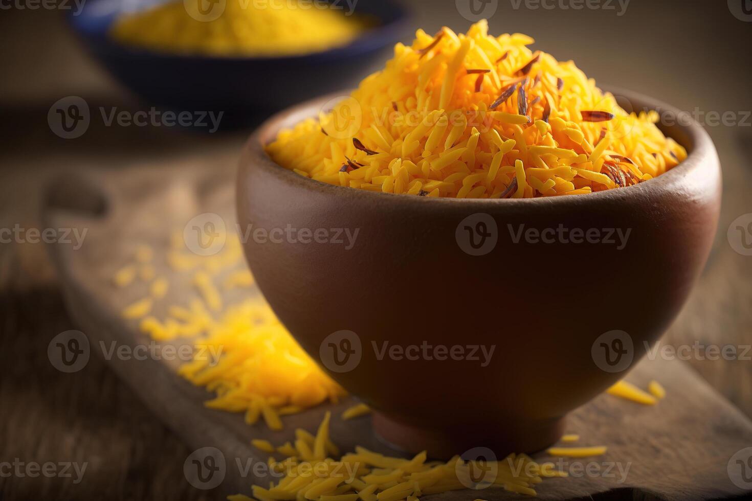 Persian saffron rice, Iranian cuisine. photo