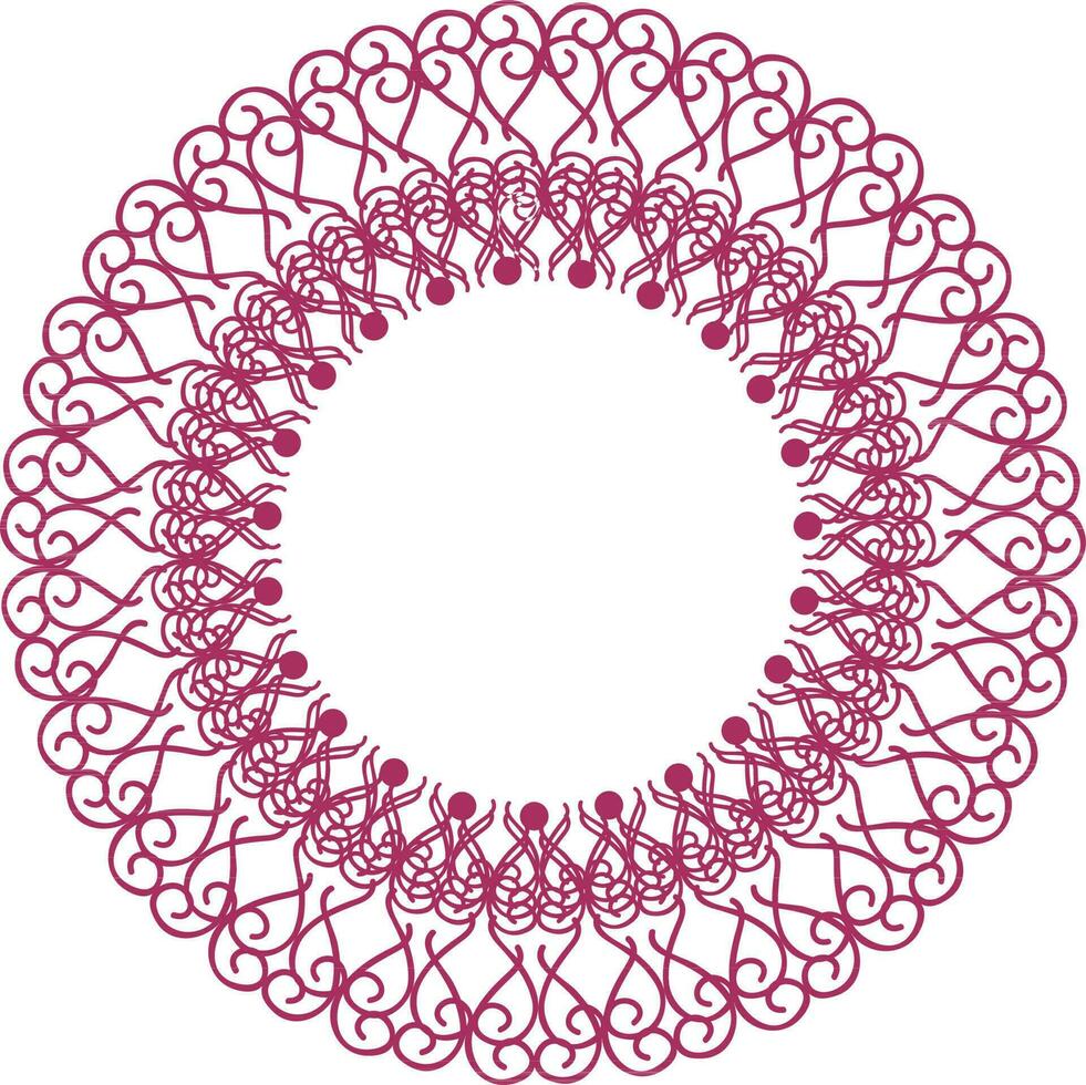 Floral ornaments decorated frame. vector