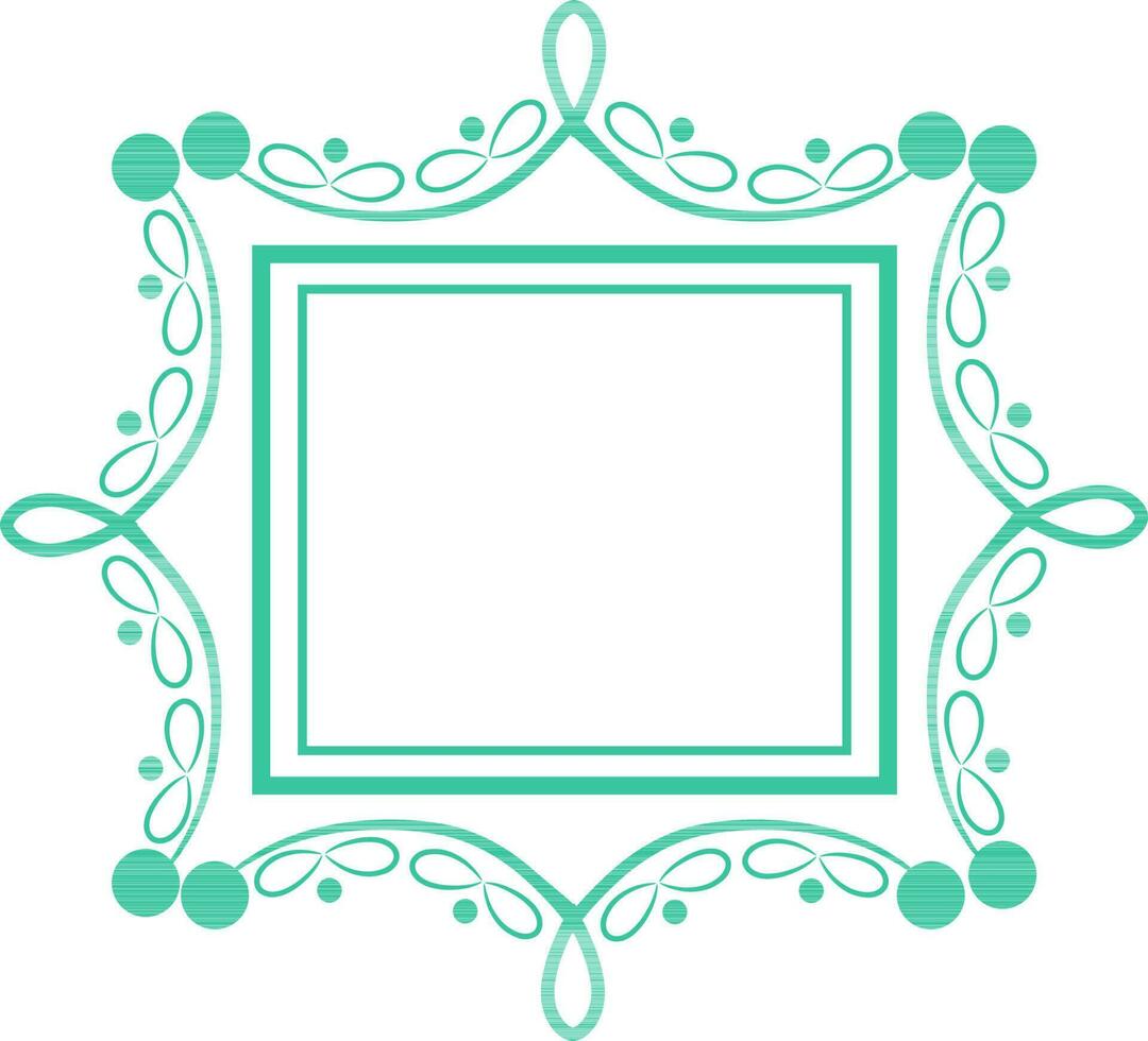 Creative frame with floral design. vector