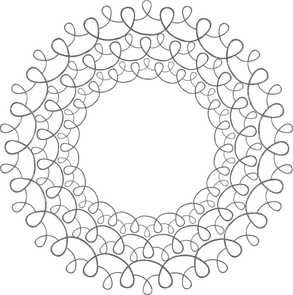 Ornamental floral frame design. vector