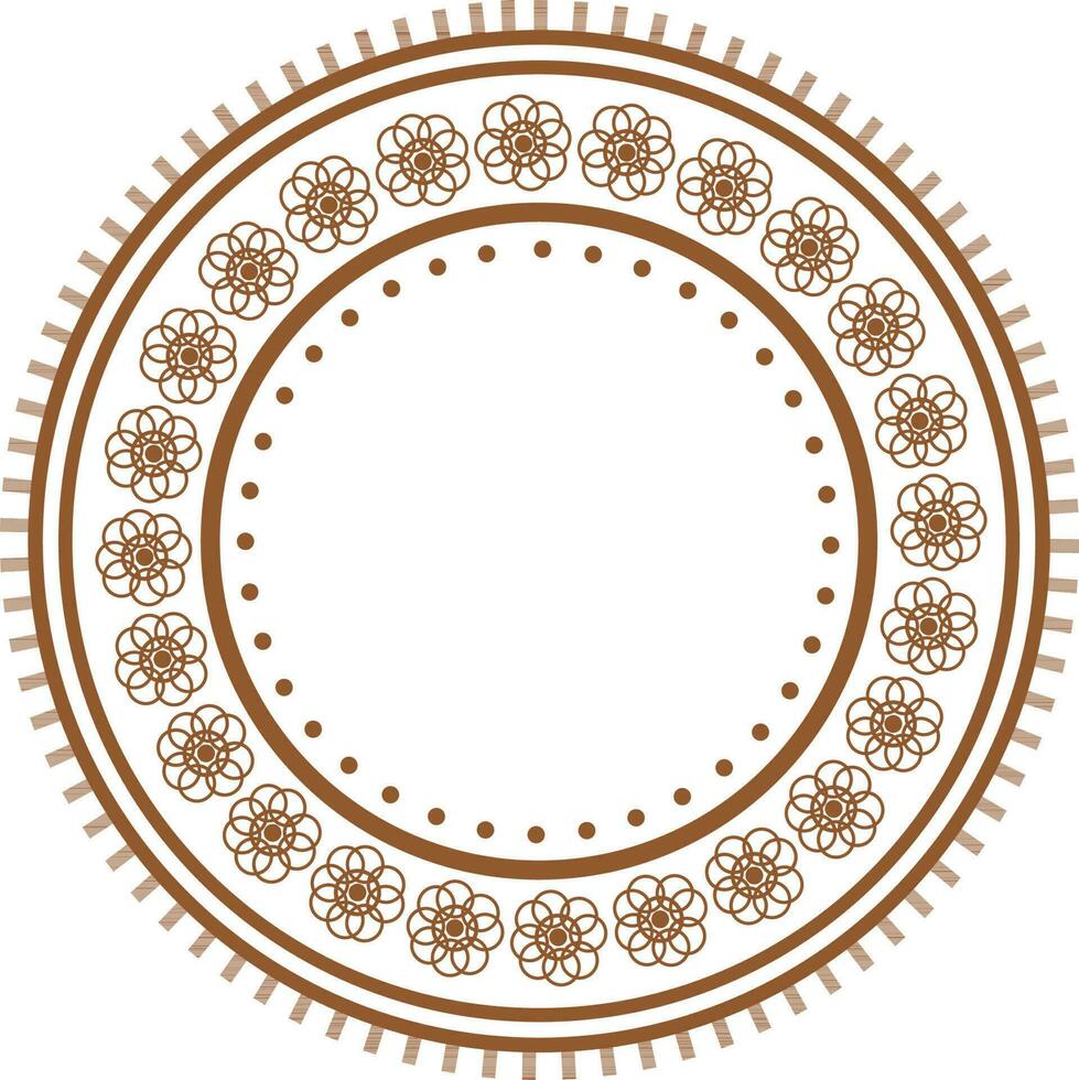 Decorative Frame with floral design. vector