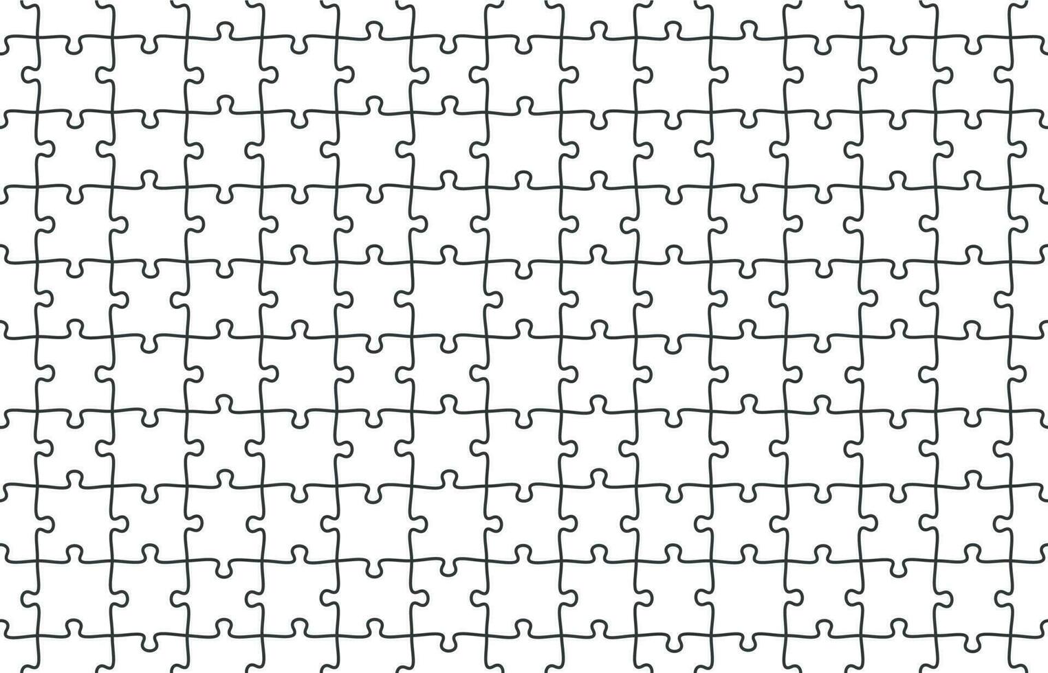 Jigsaw puzzle seamless pattern. Puzzles tiles, jigsaws pieces and puzzle game texture vector background illustration