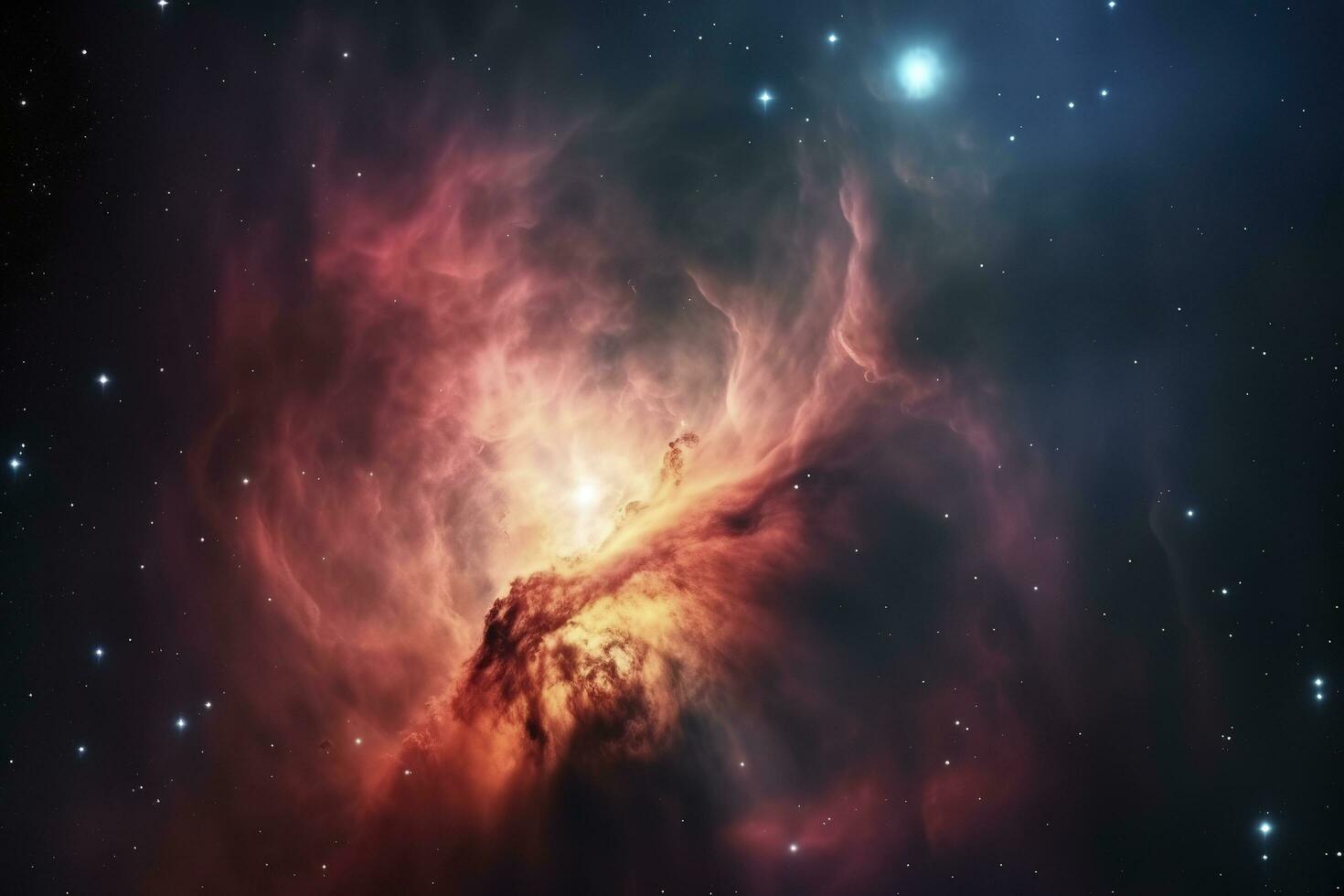 the Orion Nebula deep space objects , generate ai photo