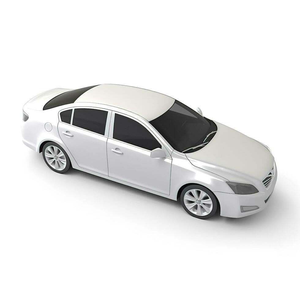 car isolated on white background, generate ai photo