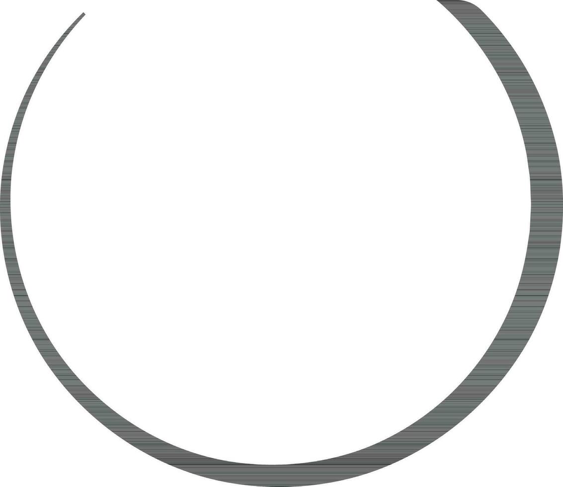 Enso of Zen symbol in black color. vector