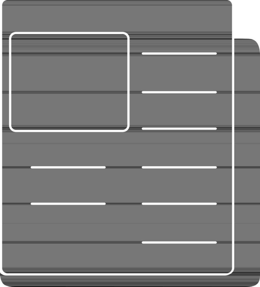 Illustration of black and white newspaper. vector