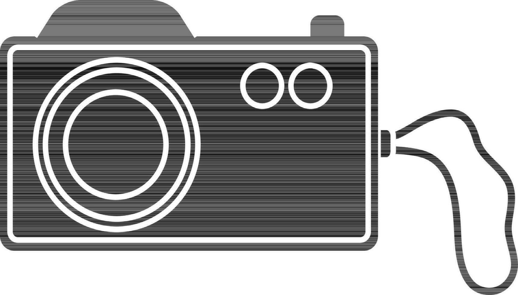 Isolated stylish camera in flat style. vector