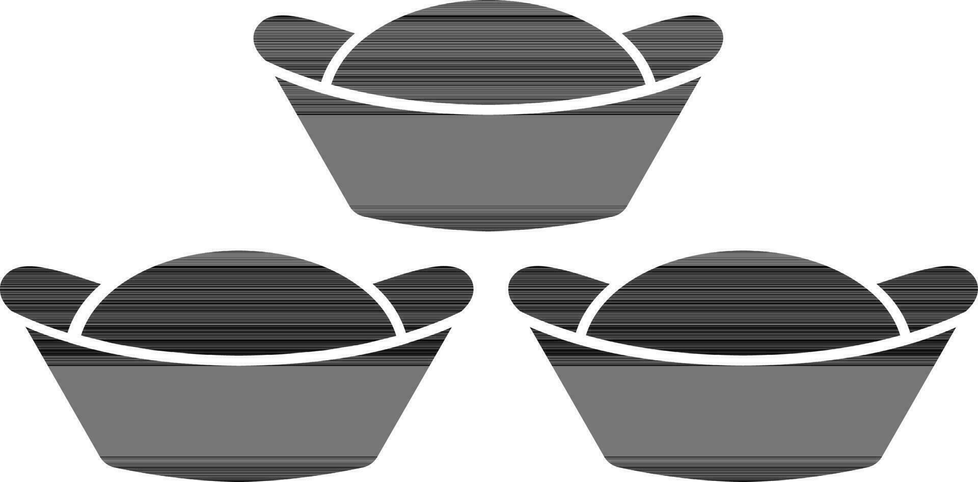 Sweets in black blow. vector
