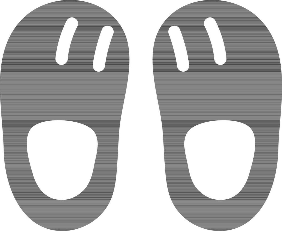 glifo suave Zapatos icono en plano estilo. vector