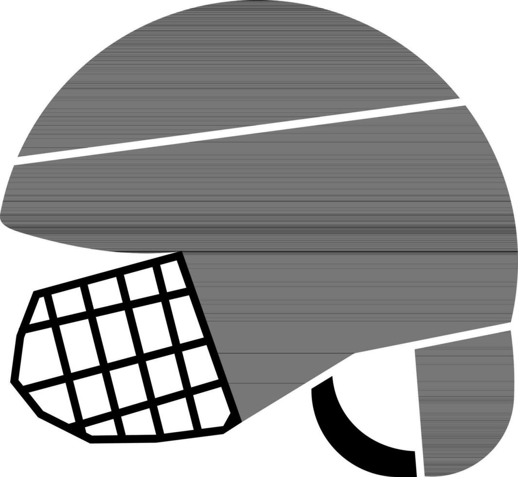 Illustration of sports helmet glyph icon. vector