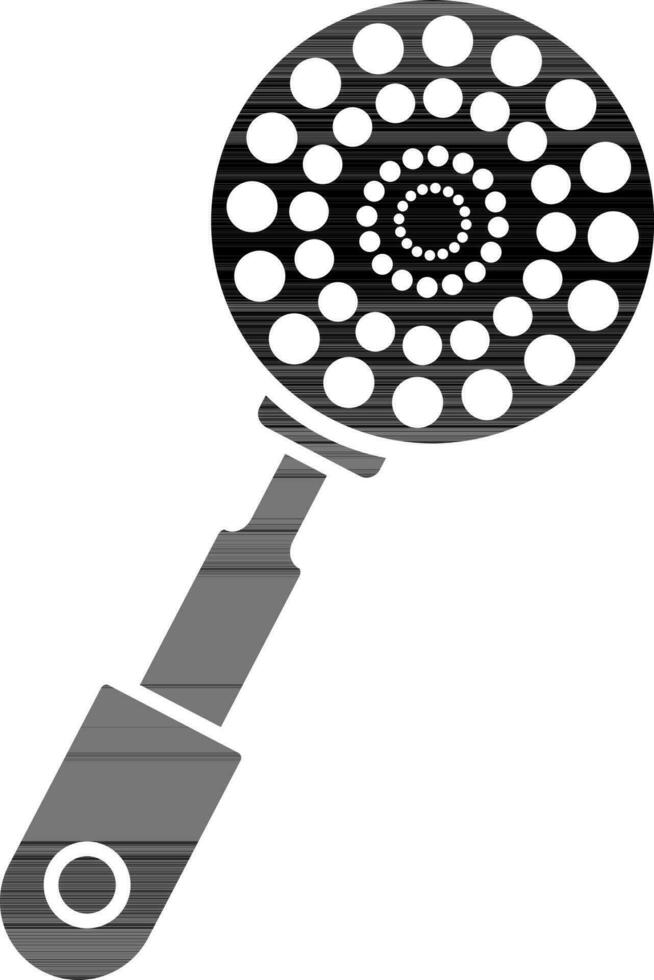 Glyph strainer icon in flat style. vector
