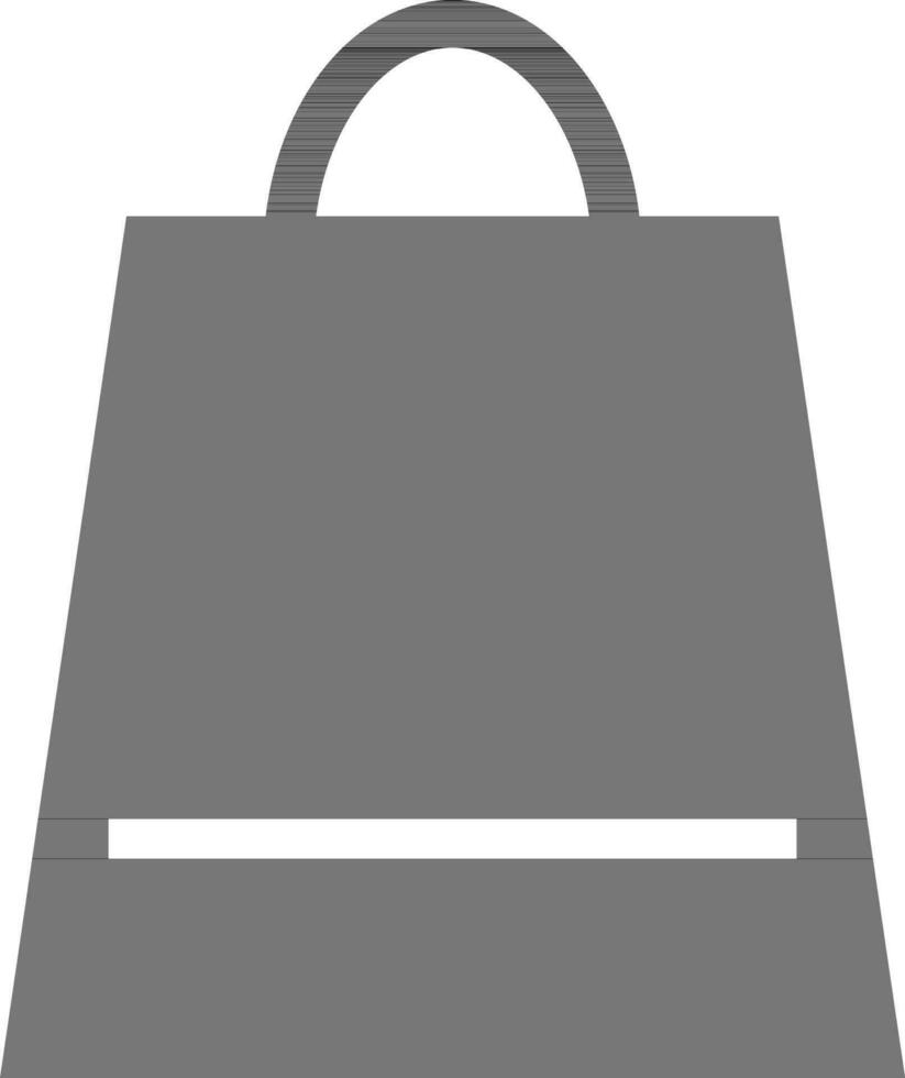 negro y blanco compras bolsa. vector