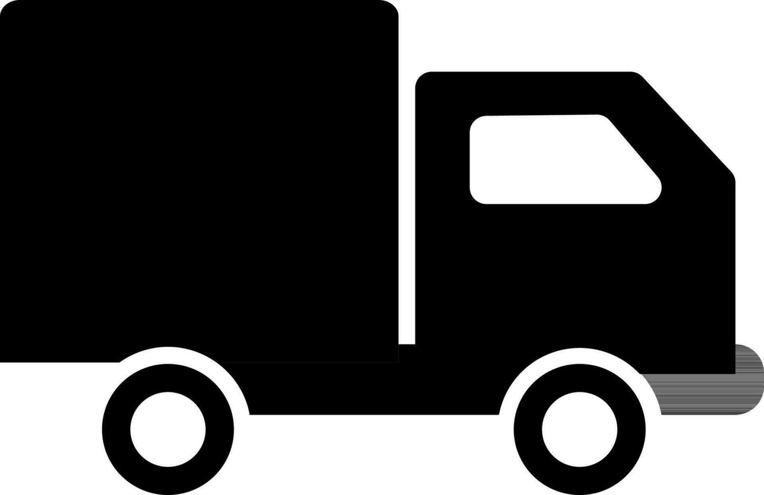 Black truck in flat style. 24388959 Vector Art at Vecteezy