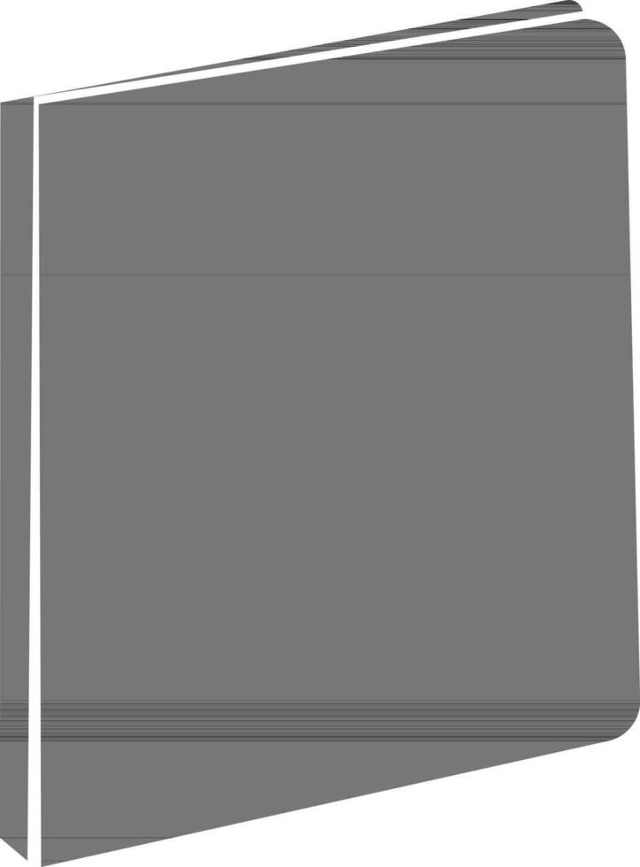 Black file on white background. vector