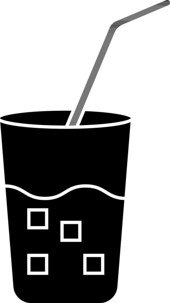 Glyph soft drink icon or symbol. vector