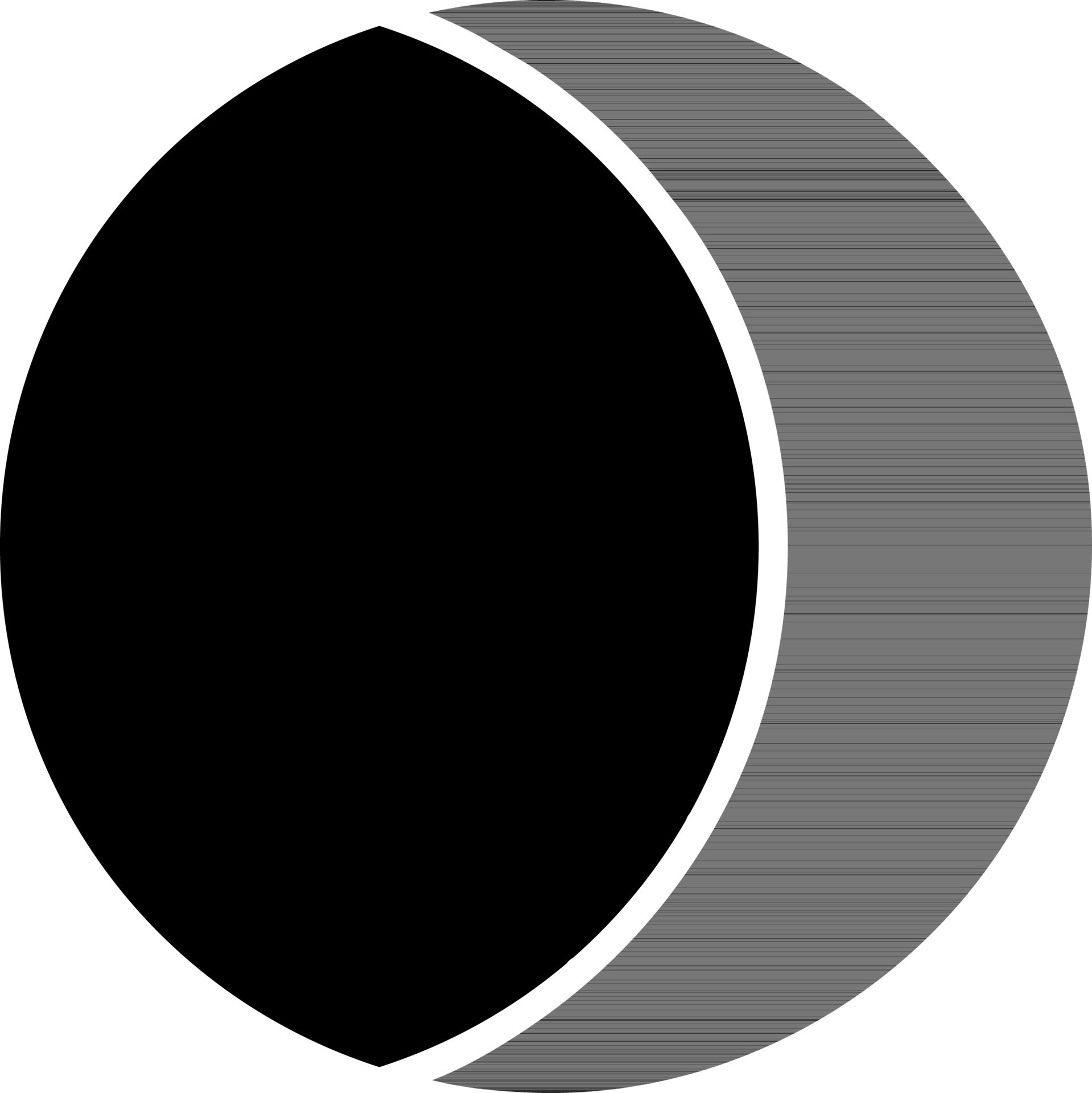 black and white illustration of Eclipse icon. 24389118 Vector Art at