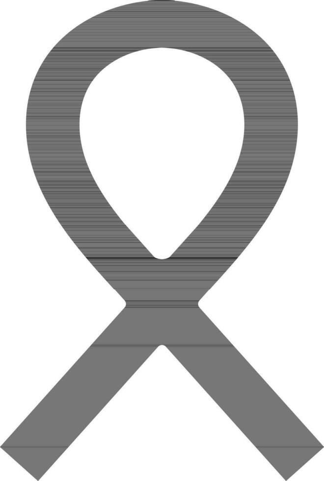 Black aids icon on white background. vector