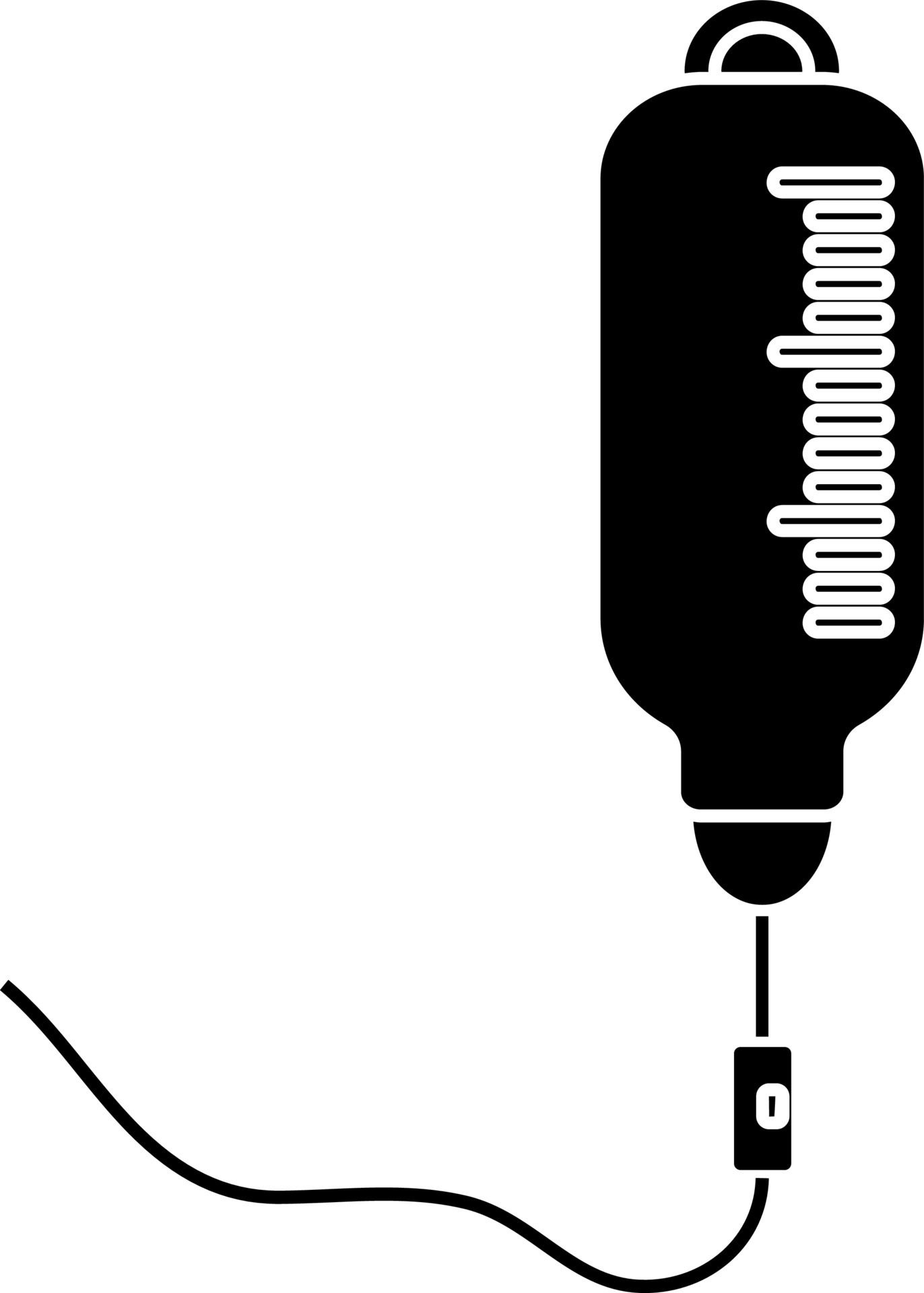 Iv bag in black color. 24389183 Vector Art at Vecteezy