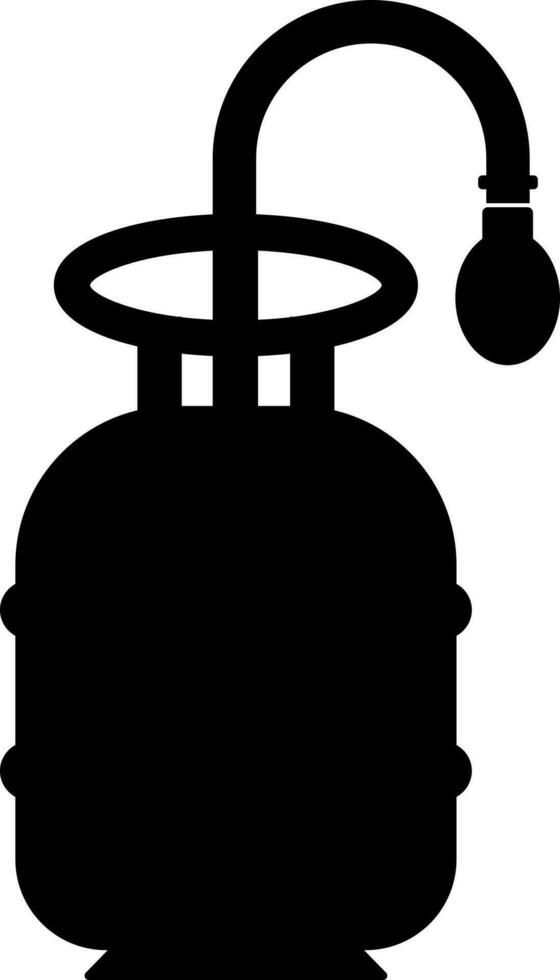 Power and fuel, domestic gas cylinder icon. vector