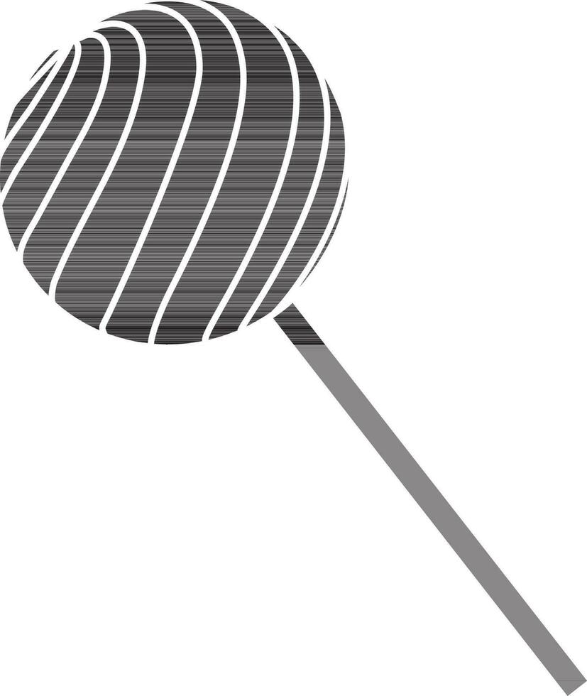 Black and white lollipop. vector