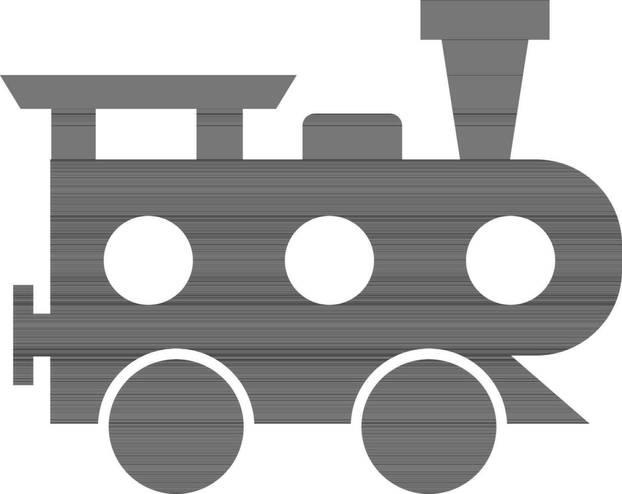 tren en negro y blanco color. vector