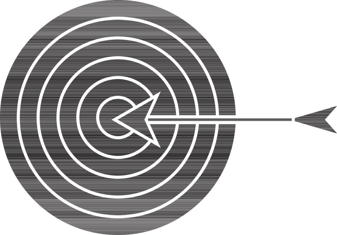 Black and white target with arrow. 24389355 Vector Art at Vecteezy
