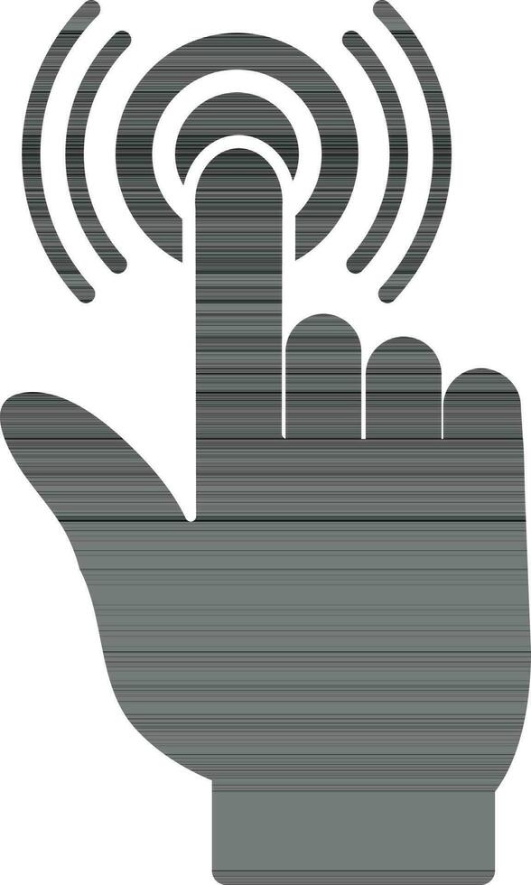 Push alarm button icon in flat style. vector