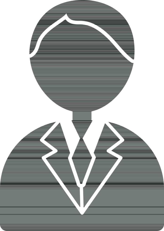 Illustration of doctor icon with faceless. vector