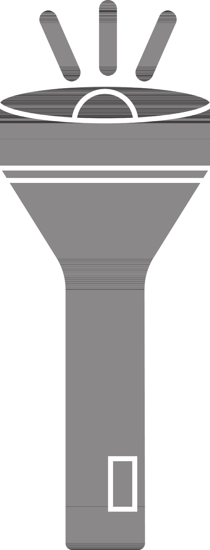 black and white torch in flat style. 24389494 Vector Art at Vecteezy