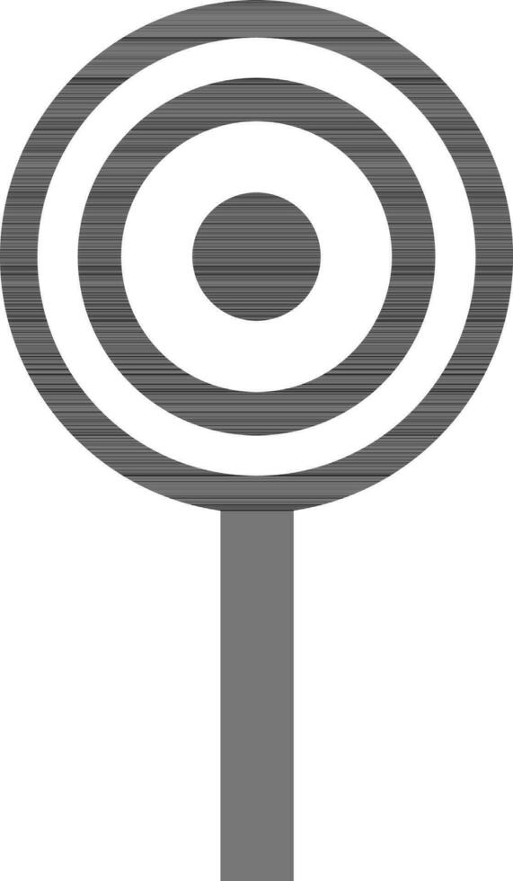Black and white target board. vector