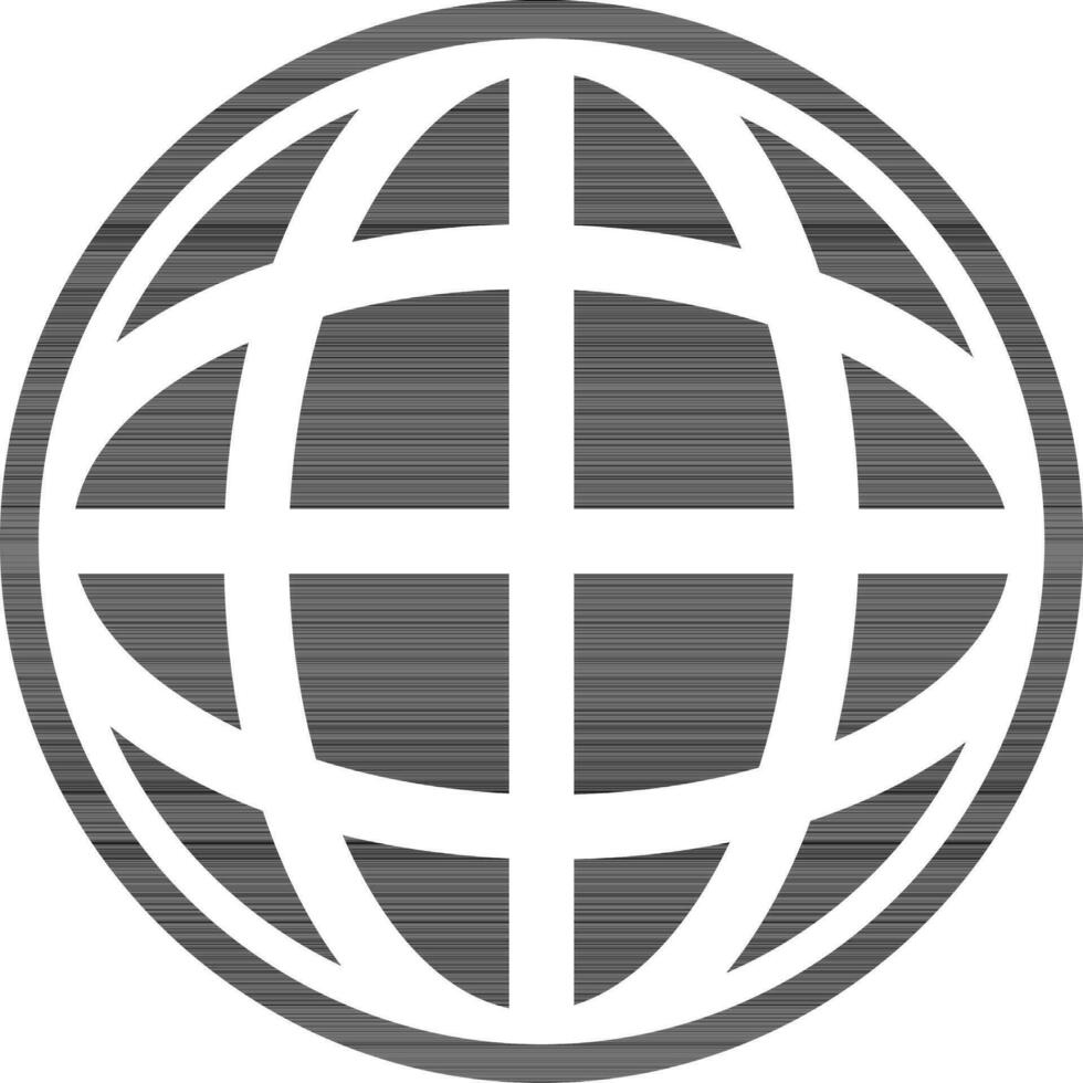 black and white internet in flat style. vector